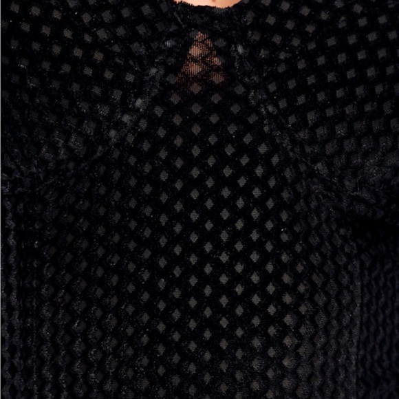 Flirty Feelings Black Velvet Bustier Bodysuit - Picture 2 of 7